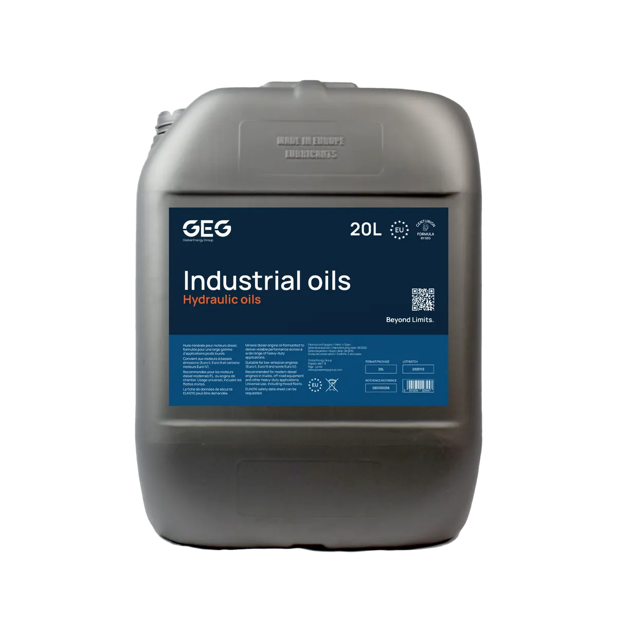 GEG HYDRAULIC HLP packaging